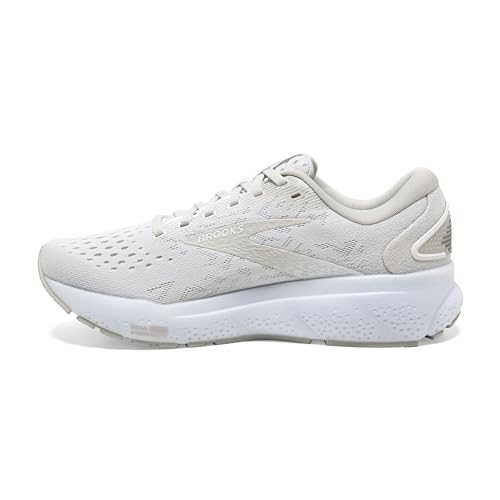 Brooks Women’s Ghost 16 Neutral Running Shoe - White/Grey - Size 8.5 - Image 5
