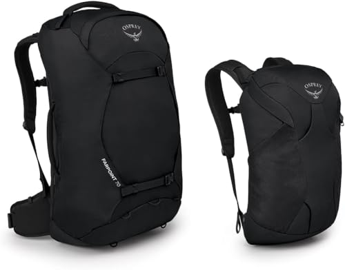 Osprey Farpoint 70L Travel Backpack for Men in Black - Image 10