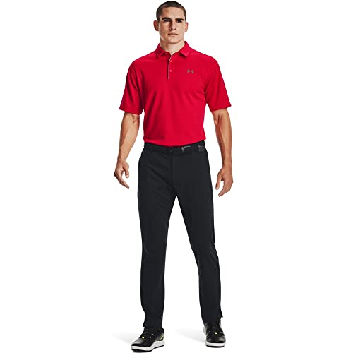 Under Armour Men's Tech Golf Polo - Red/Graphite, 3X-Large Tall - Image 4