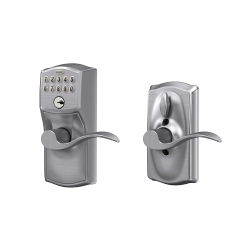 SCHLAGE FE595 CAM 626 ACC Camelot Keypad Entry - Brushed Chrome - Image 8