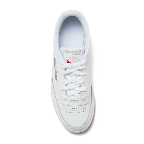 Reebok Women's Club C 85 Tennis Sneakers - White/Light Grey/Gum - Image 4