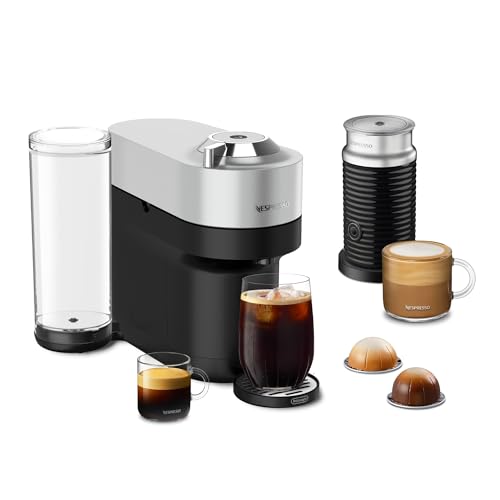 Nespresso Vertuo Pop+ Deluxe with Aeroccino - Silver