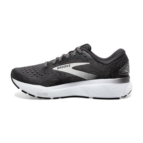 Brooks Men’s Ghost 16 Neutral Running Shoe - Black/Grey/White 13 Medium - Image 5