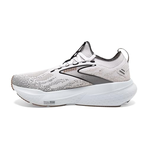 Brooks Women’s Glycerin Stealthfit 21 Neutral Running Shoe - White/Grey/Black - Image 5