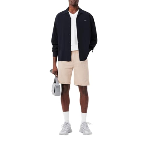 Lacoste Men's Short Sleeve V-Neck Pima Cotton Jersey T-Shirt - White, X-Large - Image 4