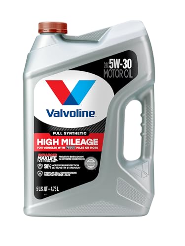 Valvoline Full Synthetic High Mileage 5W-30 Motor Oil - 5 QT
