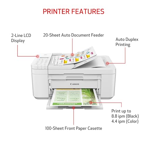 Canon PIXMA TR4720 All-in-One Wireless Printer with Auto Document Feeder - Image 2