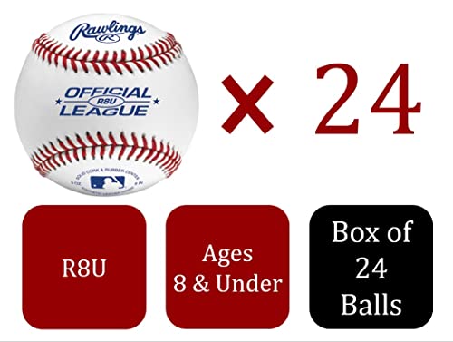 Rawlings Official League Practice Baseballs for Youth 8U | Bucket of 24 - Image 2