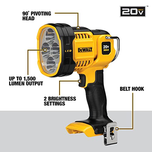 DEWALT 20V MAX LED Work Light - Handheld Spotlight - Image 14