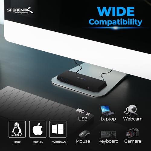 SABRENT USB Type C Dual 4K Universal Docking Station - Image 5
