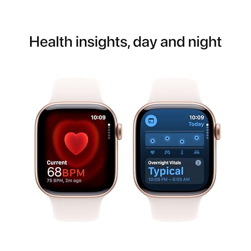 Apple Watch Series 10 GPS 42mm - Rose Gold Aluminium with Light Blush Sport Band - Image 6