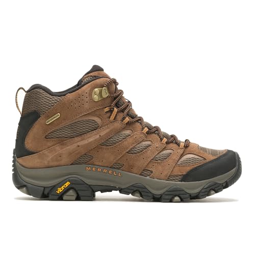 Merrell Men's Moab 3 Mid Waterproof Hiking Boot - Earth, Size 10.5 - Image 2