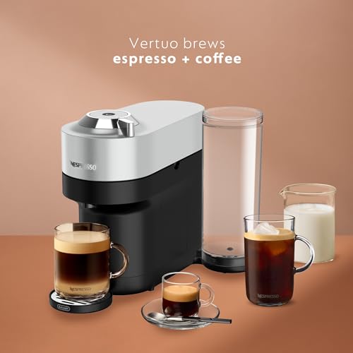 Nespresso Vertuo Pop+ Deluxe with Aeroccino - Silver - Image 3