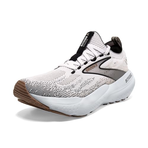 Brooks Women’s Glycerin Stealthfit 21 Neutral Running Shoe - White/Grey/Black