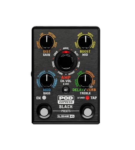 Line 6 POD Express, Black - Ultra-Portable Guitar Effect Processor