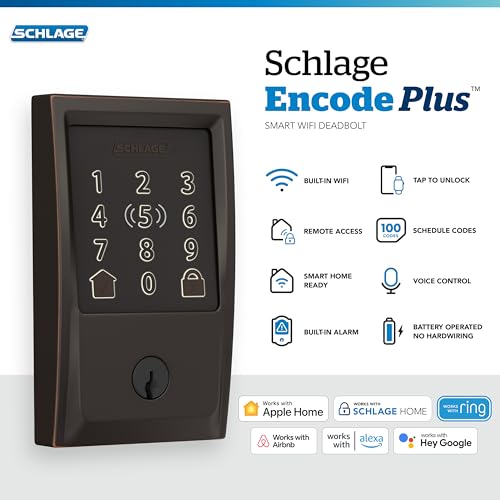 Schlage Encode Plus WiFi Deadbolt Smart Lock - Image 2