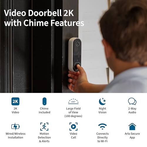 Arlo 2K Video Doorbell & Chime 2 Bundle - Image 2