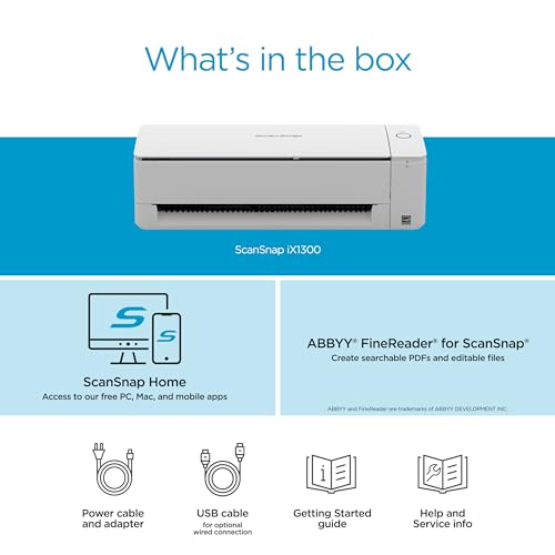 ScanSnap iX1300 Compact Wireless Document Scanner - Image 6