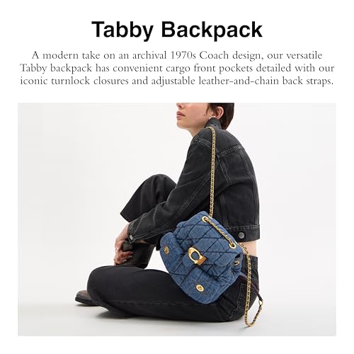 Coach Women's Tabby Backpack BAC, Indigo, One Size - Image 2