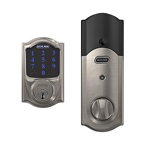 SCHLAGE Connect Smart Deadbolt with Alarm in Satin Nickel - Image 2
