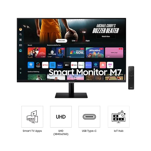 Samsung 32-inch M7 4K UHD Smart Monitor with Streaming & Gaming Hub - Image 2