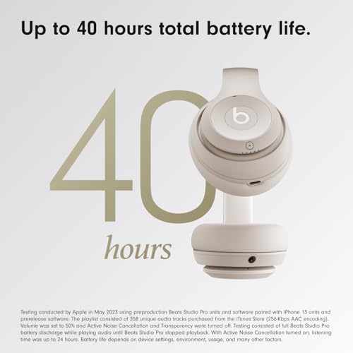Beats Studio Pro Wireless Noise Cancelling Headphones - Sandstone - Image 4