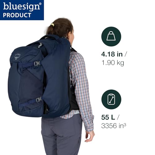 Osprey Fairview 55L Women's Travel Backpack - Night Jungle Blue - Image 2