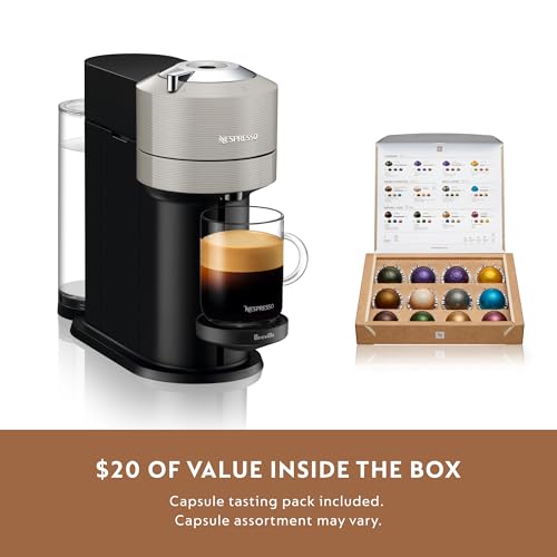 Nespresso Vertuo Next with Aeroccino Milk Frother - Light Grey - Image 8
