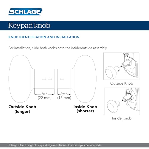 SCHLAGE FE595 CAM 626 ACC Camelot Keypad Entry - Brushed Chrome - Image 7