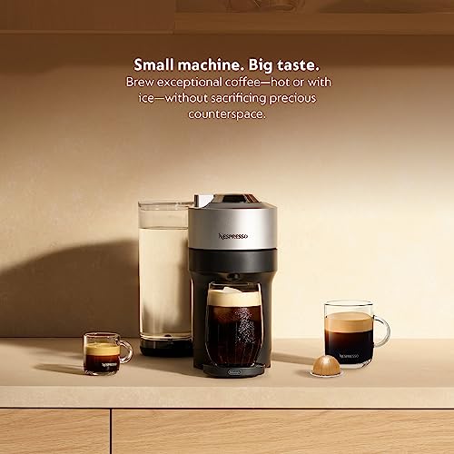 Nespresso Vertuo Pop+ Deluxe with Aeroccino - Silver - Image 2