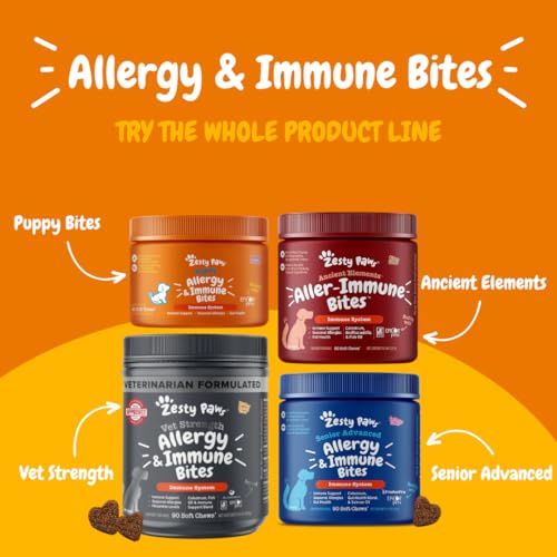 Zesty Paws Dog Allergy Relief - Soft Chews for Skin, Digestion, & Seasonal Allergies - Image 4