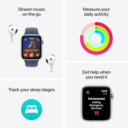 Apple Watch SE (GPS, 40mm) - Midnight Aluminum Case with Sport Band - Image 3