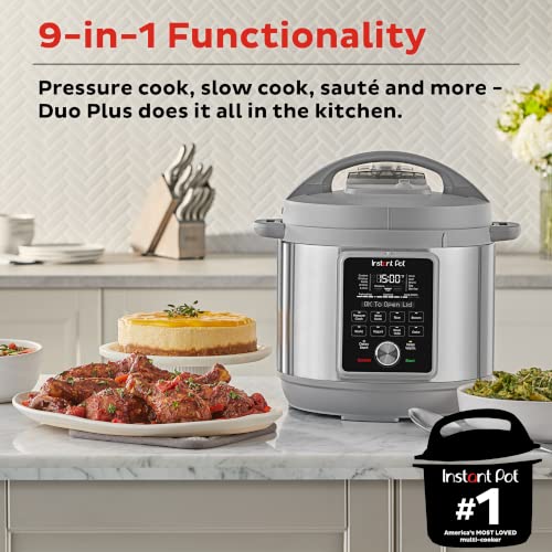 Instant Pot Duo Plus, 6-Quart, 9-in-1 Cooker with Whisper Quiet Technology - Image 2