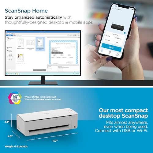ScanSnap iX1300 Compact Wireless Document Scanner - Image 4
