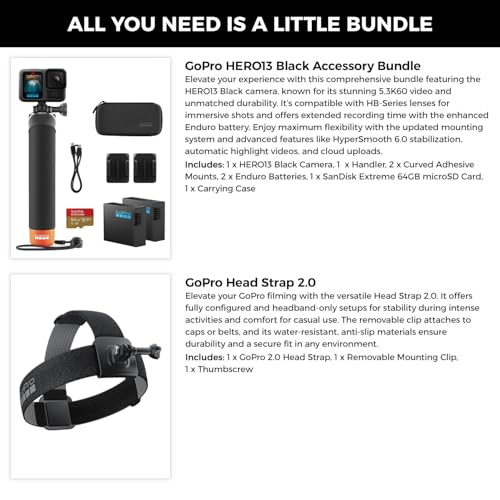 GoPro Hero13 Black 27MP Waterproof Action Camera - Complete Accessory Bundle - Image 2
