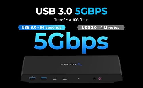 SABRENT USB Type C Dual 4K Universal Docking Station - Image 8