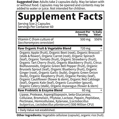 Garden of Life Vitamin C - 120 Vegan Capsules, 500mg - Image 5
