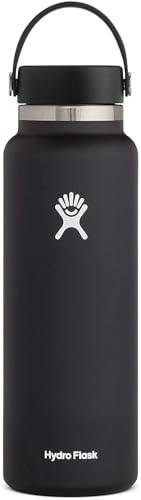 Hydro Flask Wide Flex Cap Water Bottle - 40 Oz Black