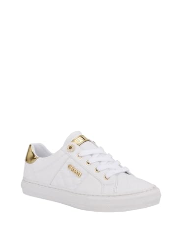 GUESS Women's Loven Sneaker in White, Size 7 - Image 2