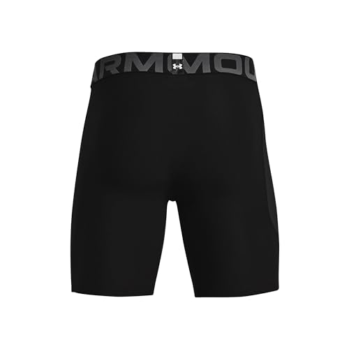 Under Armour Men's Armour HeatGear Compression Shorts - Black/Pitch Gray, X-Large - Image 6