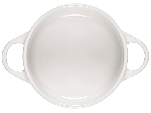 Le Creuset Mini Round Cocotte, 14 oz., White - Image 2