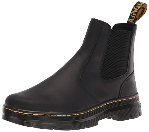Dr. Martens Embury Unisex Chelsea Boot, Black Wyoming (9 Women/8 Men)