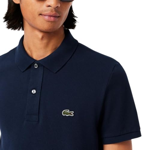 Lacoste Men's Slim Fit L12.12 Pique Polo - Navy Blue, X-Large - Image 2