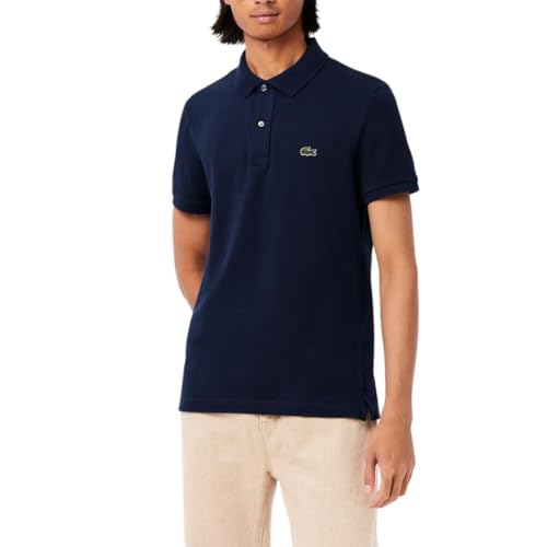 Lacoste Men's Slim Fit L12.12 Pique Polo - Navy Blue, X-Large
