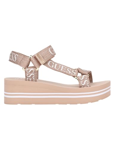 Guess Women's AVIN Wedge Sandal in Rose Gold - Image 2