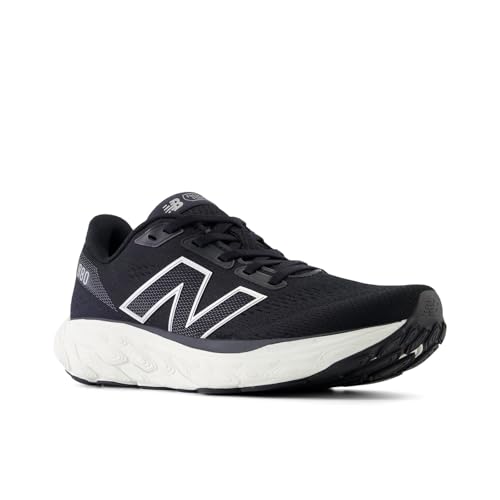 New Balance Women's W880V14 Running Shoe - Black/Sea Salt/Silver Metallic - Image 7