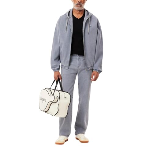 Lacoste Men's Short Sleeve V-Neck Pima Cotton T-Shirt - Black, Medium - Image 7