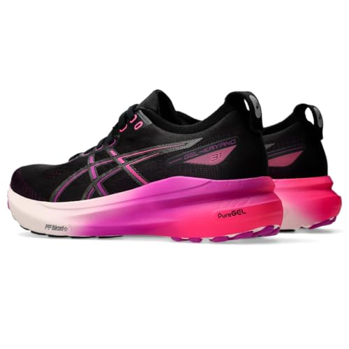ASICS Women's Gel-Kayano 31 Running Shoes - Black/Bold Magenta - Image 3