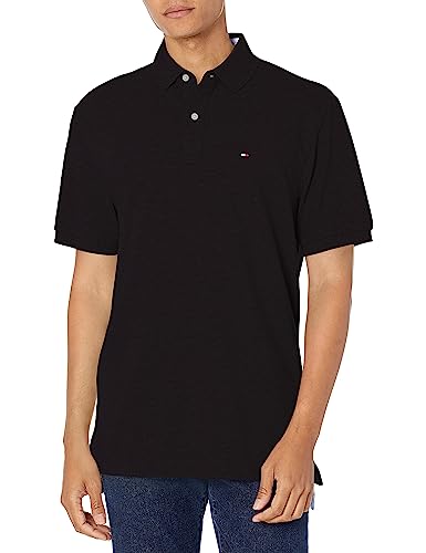 Tommy Hilfiger Men's Classic Fit Short Sleeve Polo Shirt - Tommy Black 3X-Large