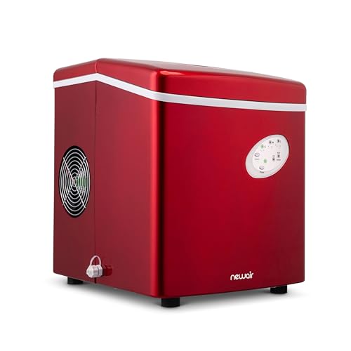Newair Bullet Ice Machine - 28 lbs/Day Portable Ice Maker in Red